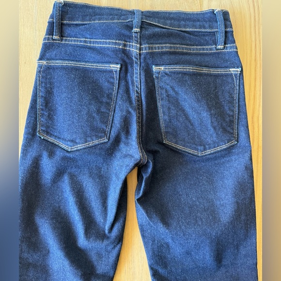FRAME Le High Straight Blue Jeans 23 - Picture 6 of 11